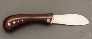    Couteau " Pelican "  de Robert Beillonnet - Bois de fer et nacre