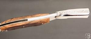  Coffret duo d'exception couteau & sommelier par la Forge de Laguiole - Chêne de barrique