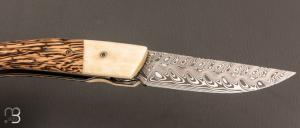  Couteau " 1515 collection Zulu " par Manu Laplace - Palmier et Os