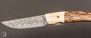  Couteau " 1515 collection Zulu " par Manu Laplace - Palmier et Os