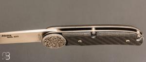 Couteau " Akma Tech n°77" linerlock par Florinox - Fibre de carbone