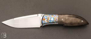   Couteau  "  Big Up " custom par Rmi Lavialle - RWL-34 et fibre de carbone / Timascus