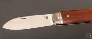 Couteau " Bouledogue " fait main par Laurent Gaillard - Micarta / 14C28N