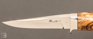  Couteau " C.I.C.C.C. " droit par Charlie Bennica - Pistachier térébinthe et RWL-34