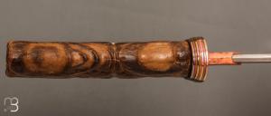   Couteau " Carved Oosic Persian Tanto " custom par Mardi Meshejian