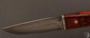    Couteau Droit de Jean Paul Sire - Cocobolo et lame damas