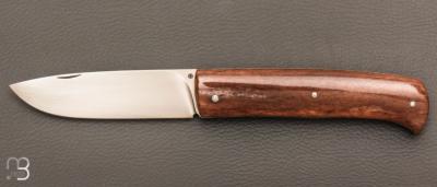 Couteau  " Drop " slipjoint  custom par Raphaël Durand - Os de girafe et RWL34