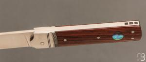   Couteau " Empire " de collection par Benjamin Mittay - Palissandre et nacre