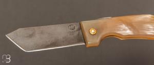   Couteau " Eustache " piémontais par Geoffroy Gautier - Corne