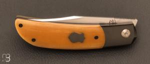   Couteau " Foxy " custom par Maxime Belzunce - Micarta et RWL34