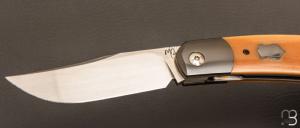     Couteau  " Foxy " custom par Maxime Belzunce - Micarta et RWL34
