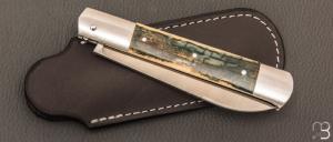  Couteau " Issoire  " par Maxime Surjous  - Ivoire de mammouth et lame en RWL34