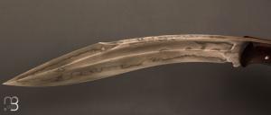   Couteau " Kukri " par Milan Mozolic - Bois de fer et W5