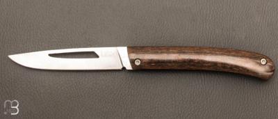 Couteau " Le 26 " par MTBlades Benjamin Thuillier - Paperstone et lame en 14C28