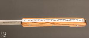  Couteau " Le Capi " par la Coutellerie Savignac - Olivier et lame en 14c28