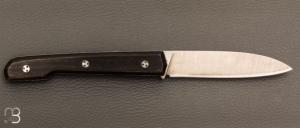  Couteau " Le Capi " par la Coutellerie Savignac - Ebène et lame en 14c28