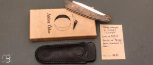  Couteau  "  Le Passager " de Pierre Thomas - Atelier Odae - Bronze bruni