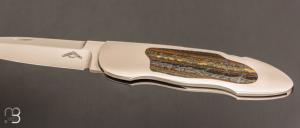  Couteau " Lock-Back 001 " custom  par Warren Osborne - Jaspe