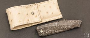   Couteau " Lock-Back trompe l'œil" de Alain & Joris Chomilier - Full damas