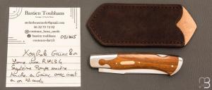  Couteau " Lock back " par Bastien Toubhans - Atelier Beau Merle