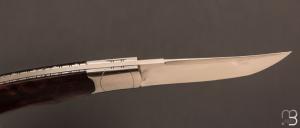 Couteau " Mini-Mix " pliant artisanal de Cyril Kalisz - Gidgee et RWL-34