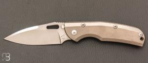   Couteau  "  Officer Titane  " custom par Sacha Thiel