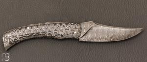  Couteau " Pointix " custom de Florent Dall'ava - L'atelier Dall'ava - Full damas