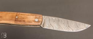   Couteau  " Prototype du Petit Savoyard " de Robert Beillonnet - Ivoire de mammouth et Damas