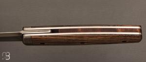   Couteau " Puukko " pliant des Forges d'Haraldr - Morta stabilisé