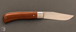 Couteau " Slipjoint " custom par Laurent Gaillard - Micarta canvas et 14c28N