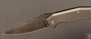    Couteau " Speartac Small " custom de GTKnives - Thomas Gony - Titane et lame en D2