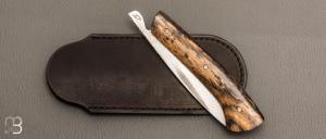  Couteau  " St Niz " piémontais de poche de Sylvain Petit - Les Couteaux du Mitou - Ebène royal