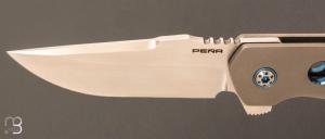 Couteau " Talon Flipper " par Pena Knives - Titane et lame en CPM 154