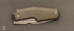  Couteau « Elementak Frame-lock » par Thomas Gony GTKnives - Titane et RWL-34