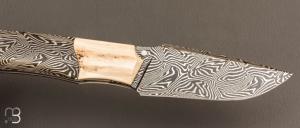    Couteau custom par Berthelemy Gabriel - La Forge Agab - Damas et Mammouth