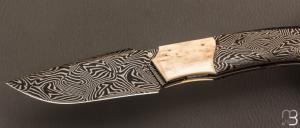    Couteau custom par Berthelemy Gabriel - La Forge Agab - Damas et Mammouth