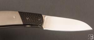   Couteau " custom " pliant par David Lespect - Titane/carbone et lame RWL34