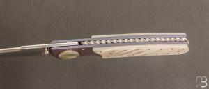  Couteau   " custom par Howard Hitchmough - Nacre et lame en RWL34