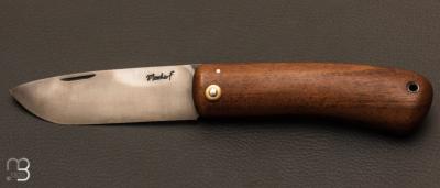 Couteau de poche Le Dodu Noyer avec passe lacet par Frdric Maschio