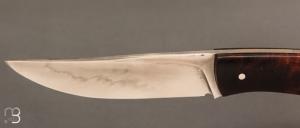   Couteau droit par Nicolas Mestrallet - Atelier du couteau de Vaunaveys - Acier C130 et bois de fer