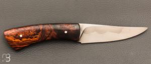 Couteau droit par Nicolas Mestrallet - Atelier du couteau de Vaunaveys - Acier C130 et bois de fer