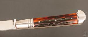   Couteau " Inspiration Issoire/Yssingeaux " par Honoré Vilain - Amber stag et RWL34