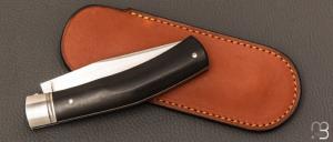 Couteau pliant de poche par Laurent Gaillard - Ebène / 14C28N