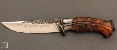   Couteau " The Hunter "  fixe par Roman Stoklasa - W2 et Noyer