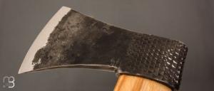  Hache Style « forestière » par Frederic Maschio - Rape / Tranchant C70  et manche en frêne