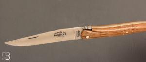    Couteau Laguiole d’ici IG 12cm par Forge de Laguiole - Plein manche cœur de chêne subfossile