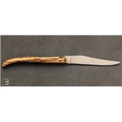 Couteau Laguiole Aubrac bois d'Aubrac plein manche 13,5 CM