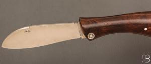    Couteau " Pelican "  de Robert Beillonnet - Bois de fer et nacre