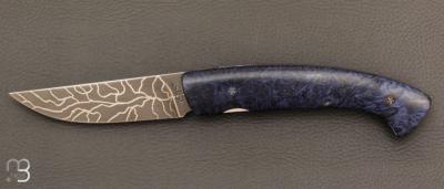 Couteau " 1515 collection Globetrotter " par Manu Laplace - Erable négundo stabilisé