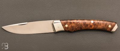  Couteau " 1820 " par Mathieu Herrero - Thuya et lame en 14C28N